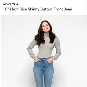 Madewell jeans style MA981 size 10/32 High Rise Skinny